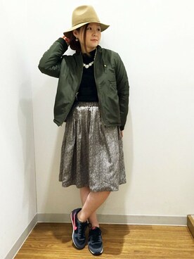 YUMIRUさん（レディース・155cm）の冬コーディネート