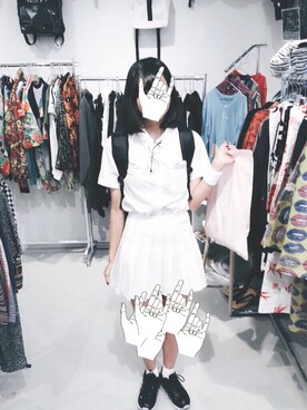 「NIKE(ナイキ)のアイテム(バングル/リストバンド)」を使った、まりなさん(レディース・158cm)の夏コーディネート