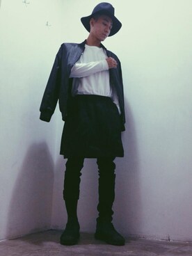 「アイテム（ミリタリージャケット）」を使った、Ionismさん（メンズ・169cm）の春コーディネート