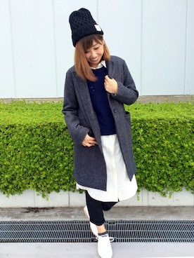 「シック」｜「アイテム（その他アウター）」を使った、LBC STAFFさん（レディース・158cm）の秋コーディネート