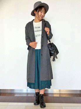 「LBC（エルビーシー）のアイテム（ブルゾン）」を使った、LBC STAFFさん（レディース・158cm）の秋コーディネート