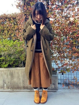 「LBC（エルビーシー）のアイテム（その他アウター）」を使った、LBC STAFFさん（レディース・158cm）の秋コーディネート