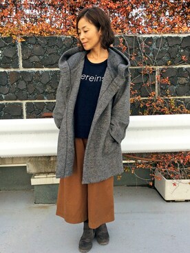 「LBC（エルビーシー）のアイテム（その他アウター）」を使った、LBC STAFFさん（レディース・158cm）の冬コーディネート