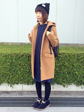 「LBC（エルビーシー）のアイテム（その他アウター）」を使った、LBC STAFFさん（レディース・158cm）の冬コーディネート