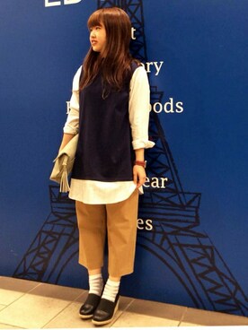 「クロップドパンツ」｜LBC STAFFさん（レディース・158cm）の春コーディネート