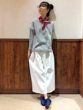 「LBC（エルビーシー）のアイテム（財布/小物）」を使った、LBC STAFFさん（レディース・158cm）の春コーディネート