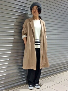 「LBC（エルビーシー）のアイテム（その他アウター）」を使った、LBC STAFFさん（レディース・158cm）の秋コーディネート