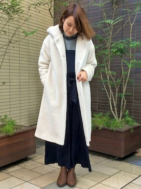 「LBC（エルビーシー）のアイテム（オールインワン・サロペット）」を使った、LBC STAFFさん（レディース・158cm）の秋コーディネート