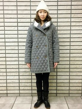 「LBC（エルビーシー）のアイテム（その他アウター）」を使った、LBC STAFFさん（レディース・158cm）の冬コーディネート