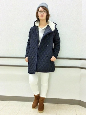 「LBC（エルビーシー）のアイテム（その他アウター）」を使った、LBC STAFFさん（レディース・158cm）の冬コーディネート