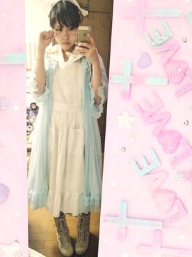 「ランジェリーガウン」｜(悠木)さん（レディース・155cm）の春コーディネート
