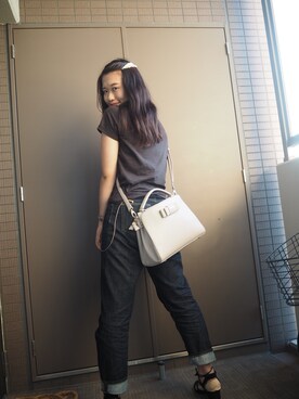 「holiday」｜「アイテム（アナログ腕時計）」を使った、rukaさん（レディース・165cm）の夏コーディネート