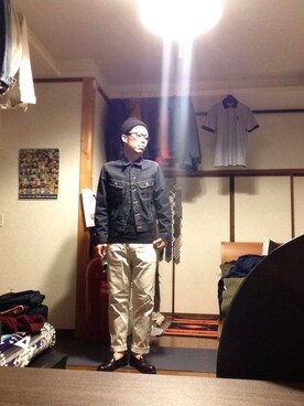 誠さん（メンズ・177cm）の春コーディネート