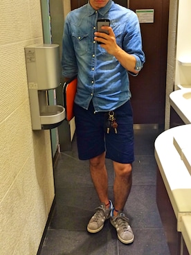 「トイレから失礼しやす」｜「アイテム（財布/小物）」を使った、Akiさん（メンズ・175cm）の夏コーディネート