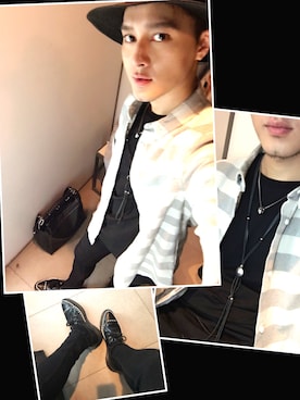 「PULL&BEAR（プルアンドベア）のアイテム（シャツ/ブラウス）」を使った、Xzyさん（メンズ・179cm）の春コーディネート