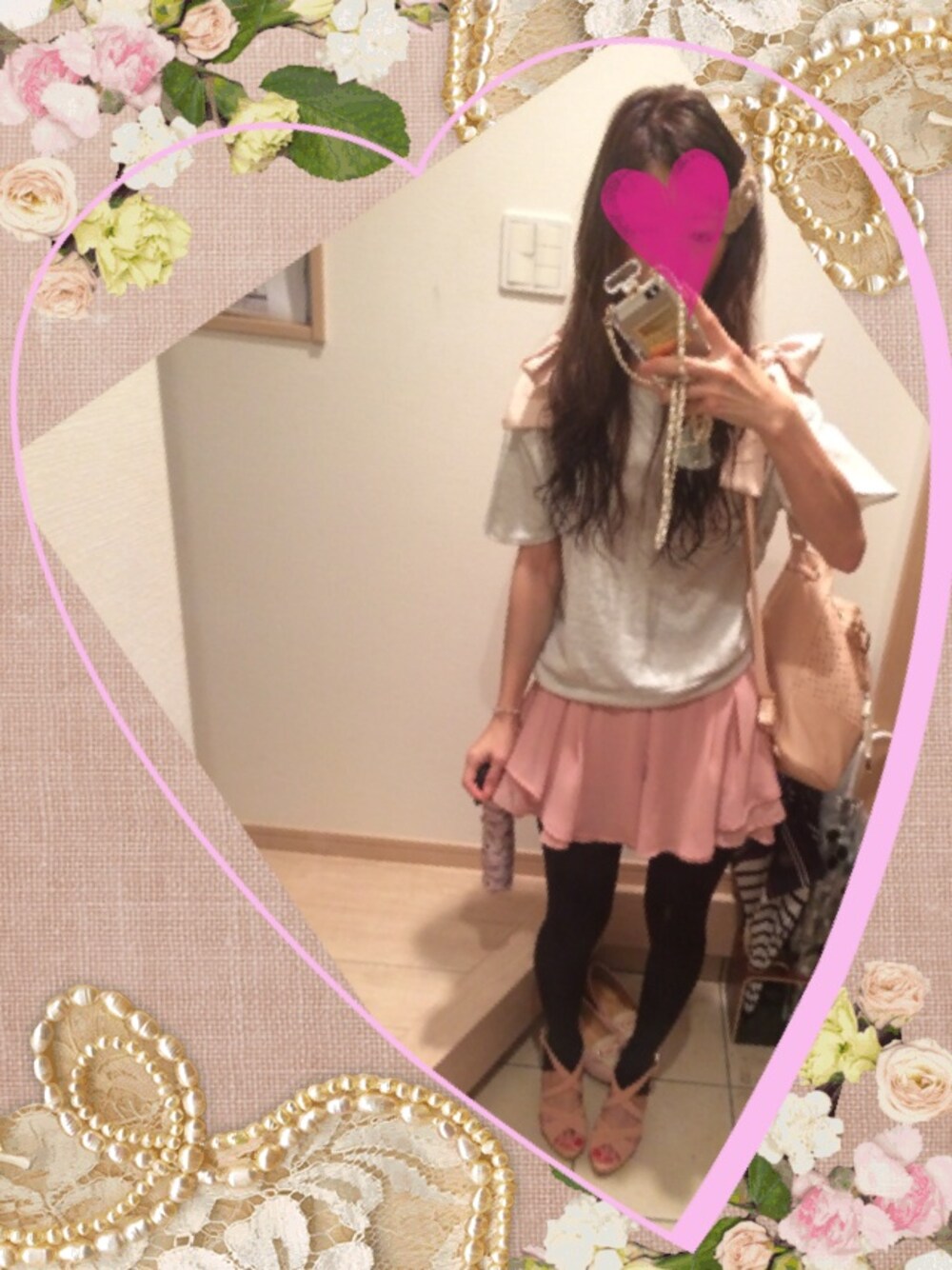 「mysticのアイテム（Tシャツ/カットソー、グレー系）」を使った、こたつんさん（レディース・158cm）の夏コーディネートの1枚目の写真