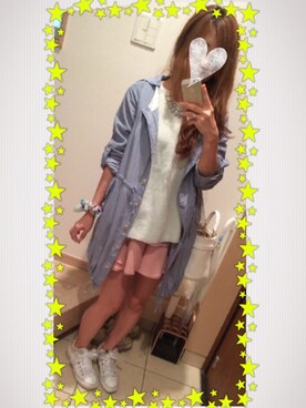 「アイテム（モッズコート）」を使った、こたつんさん（レディース・158cm）の夏コーディネート