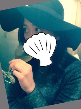 「stradivarius（ストラディバリウス）のアイテム（ハット、ブラック系）」を使った、Airi Kimuraさん（レディース・169cm）の冬コーディネート