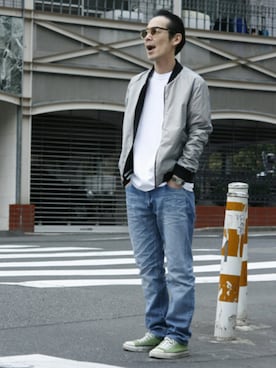 「FACTOTUM（ファクトタム）のアイテム」を使った、ShikouHiwatashiさん（メンズ・170cm）の冬コーディネート