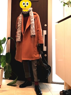 「417 EDIFICE（フォーワンセブンエディフィス）のアイテム（その他アウター）」を使った、いっとさんさん（メンズ・171cm）の冬コーディネート