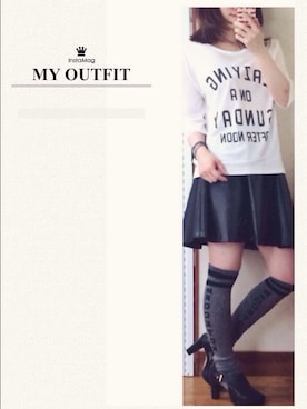 「Deuxieme Classe（ドゥーズィエムクラス）のアイテム（ソックス/靴下）」を使った、yaeさん（レディース・156cm）の春コーディネート