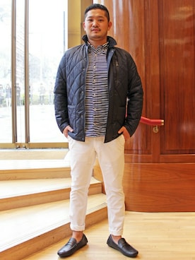 「TOMMY HILFIGER（トミーヒルフィガー）のアイテム（モカシン/デッキシューズ）」を使った、RAITOさん（メンズ・172cm）の春コーディネート