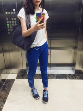 「CHOCOLATE（チョコレート）のアイテム（パンツ）」を使った、wangpeiranさん（レディース・165cm）の秋コーディネート