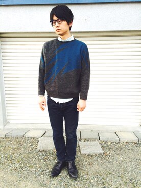 「ウェリントン」｜TAKAHIRO MASUKAWAさん（メンズ・176cm）の春コーディネート