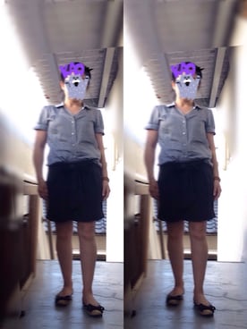 「PAUL&JOE（ポールアンドジョー）のアイテム（パンツ）」を使った、SHKさん（レディース・153cm）の夏コーディネート