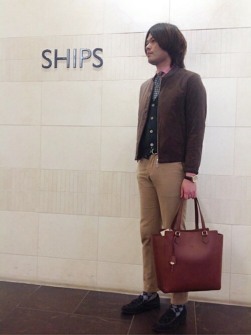 Ships 仙台店志賀さんのトートバッグを使ったコーディネート Zozotown