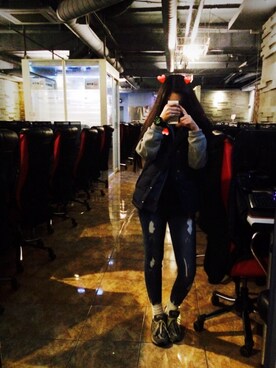 김혜인さん（レディース・157cm）の秋コーディネート