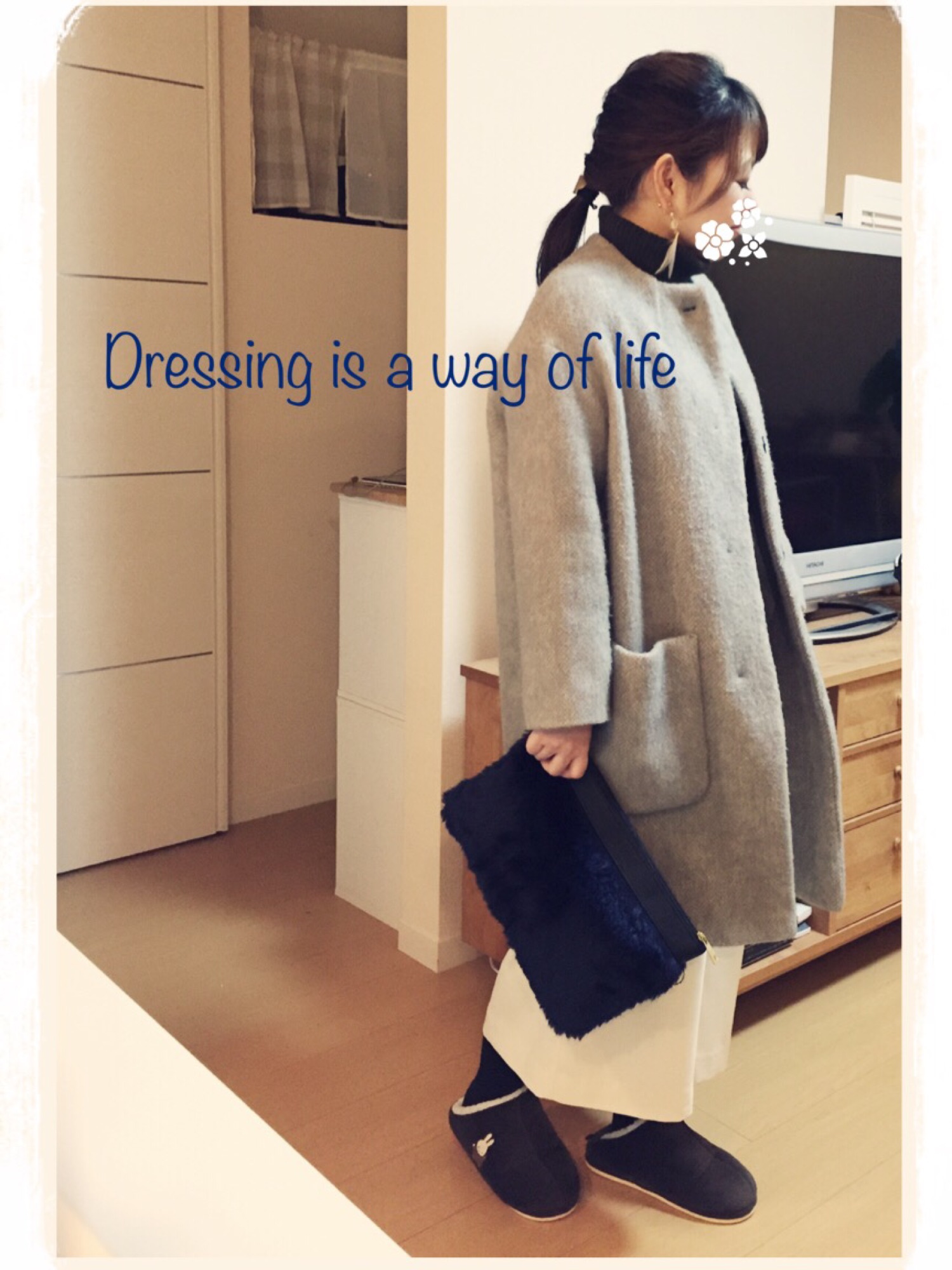 75さん（レディース・148cm）の冬コーディネート