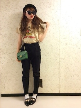 「STYLENANDA（スタイルナンダ）のアイテム（スラックス）」を使った、seinaさん（レディース・163cm）の春コーディネート