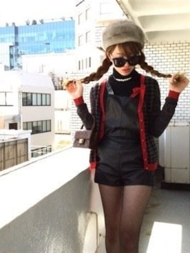 「chanel」｜「アイテム（サロペット/オーバーオール）」を使った、seinaさん（レディース・163cm）の春コーディネート