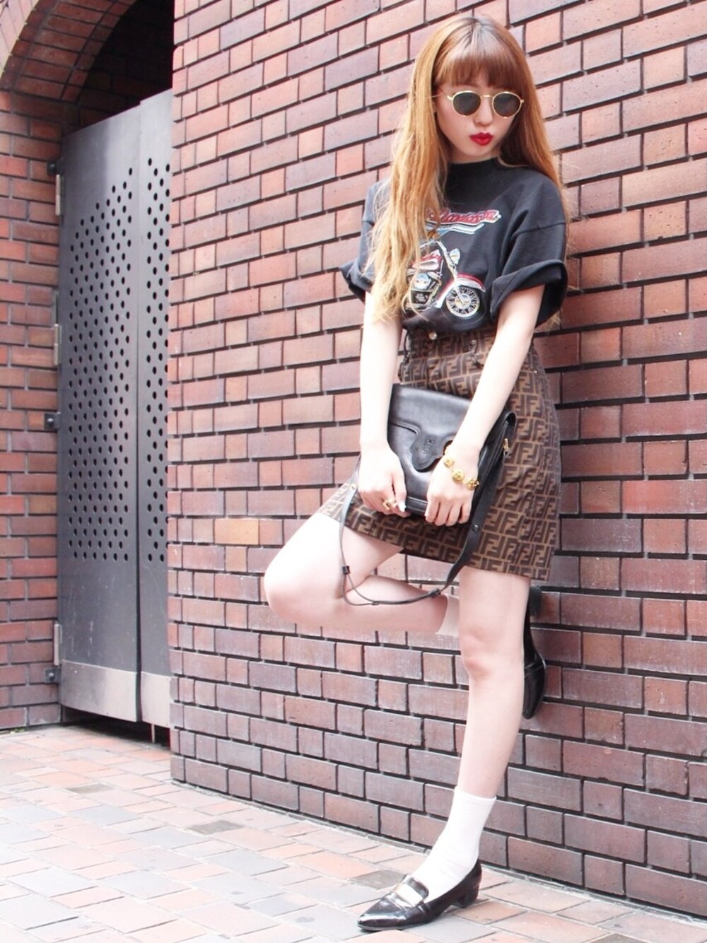 超美品 フェンディ FENDI / 22AW 千鳥格子 ウール ショートパンツ 超美