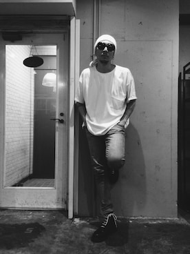 「cheap monday」｜「アイテム（食器/キッチン）」を使った、田中奨伍さん（メンズ・178cm）の秋コーディネート