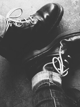 「Dr. Martens（ドクターマーチン）のDr.Martens 6EYE BOOT（ブーツ）」を使った、田中奨伍さん（メンズ・178cm）の秋コーディネート
