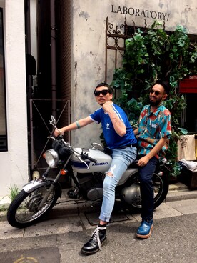 田中奨伍さん(メンズ・178cm)の夏コーディネート