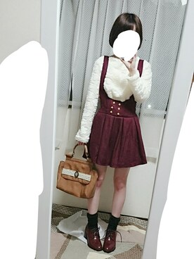 「axes femme（アクシーズファム）のアイテム（ハンドバッグ）」を使った、ゆ＊さん（レディース・152cm）の春コーディネート