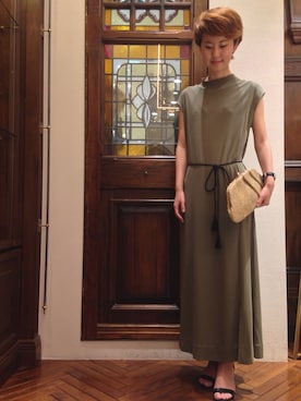 nano・universe 名古屋ラシック STAFFさん（レディース・168cm）の夏コーディネート