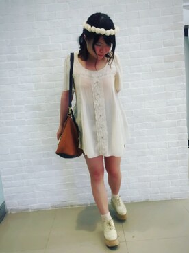 「axes femme（アクシーズファム）のアイテム（その他トップス）」を使った、あんさん（レディース・160cm）の冬コーディネート