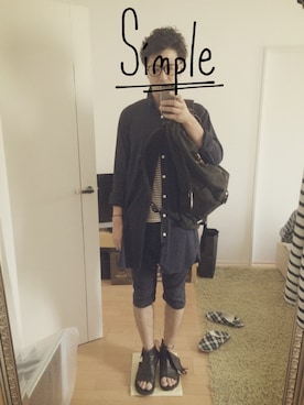 「BEAMS（ビームス）のARC'TERYX / ARRO 22（バックパック/リュック、ブラック系）」を使った、ikuyaさん（メンズ・177cm）の夏コーディネート