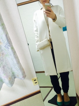 「LOUNGEDRESS（ラウンジドレス）のアイテム（その他アウター）」を使った、おん  oさん（レディース・151cm）の春コーディネート