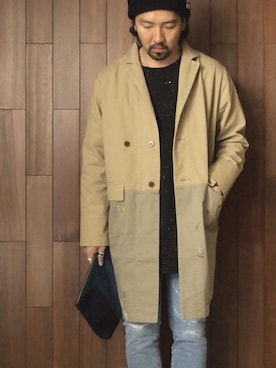 「VOO（ヴォー）のアイテム（ジャケット/アウター）」を使った、akira yaoさん（メンズ・173cm）の秋コーディネート