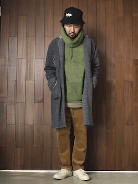 「VOO（ヴォー）のアイテム（ジャケット/アウター）」を使った、akira yaoさん（メンズ・173cm）の秋コーディネート