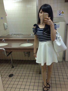 「tocco（トッコ）のアイテム（ワンピース）」を使った、sakichapiさん（レディース・159cm）の夏コーディネート