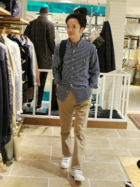 「スタンスミス」｜ＳＥＮＵさん（メンズ・166cm）の冬コーディネート