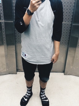 「Ed Hardy（エドハーディー）のアイテム（バッグ）」を使った、hxxgliiiさん（メンズ・177cm）の春コーディネート