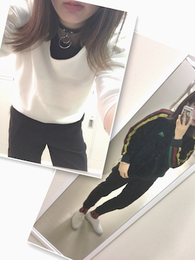 「アイテム（ジャージ）」を使った、あさん（レディース・165cm・10代）の秋コーディネート