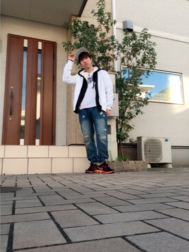 「United Athle（ユナイテッドアスレ）のアイテム（その他アウター）」を使った、あめさん（メンズ・171cm）の冬コーディネート